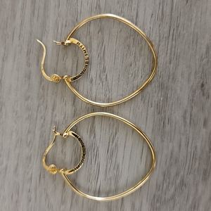 18k vermeil over sterling silver Simone I Smith hoops